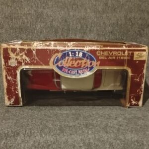 Chevrolet Bel Air 1956 Die-Cast Metal - Red and White